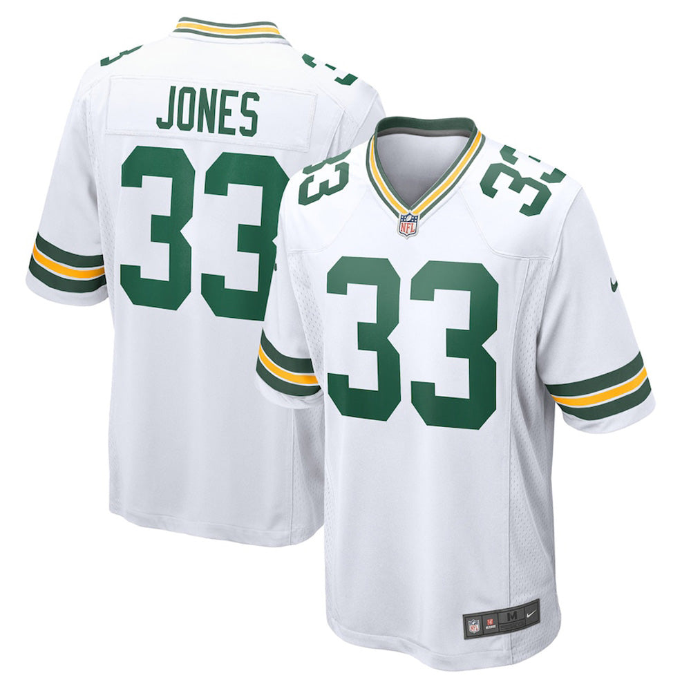 Youth Green Bay Packers Aaron Jones Game Jersey - White